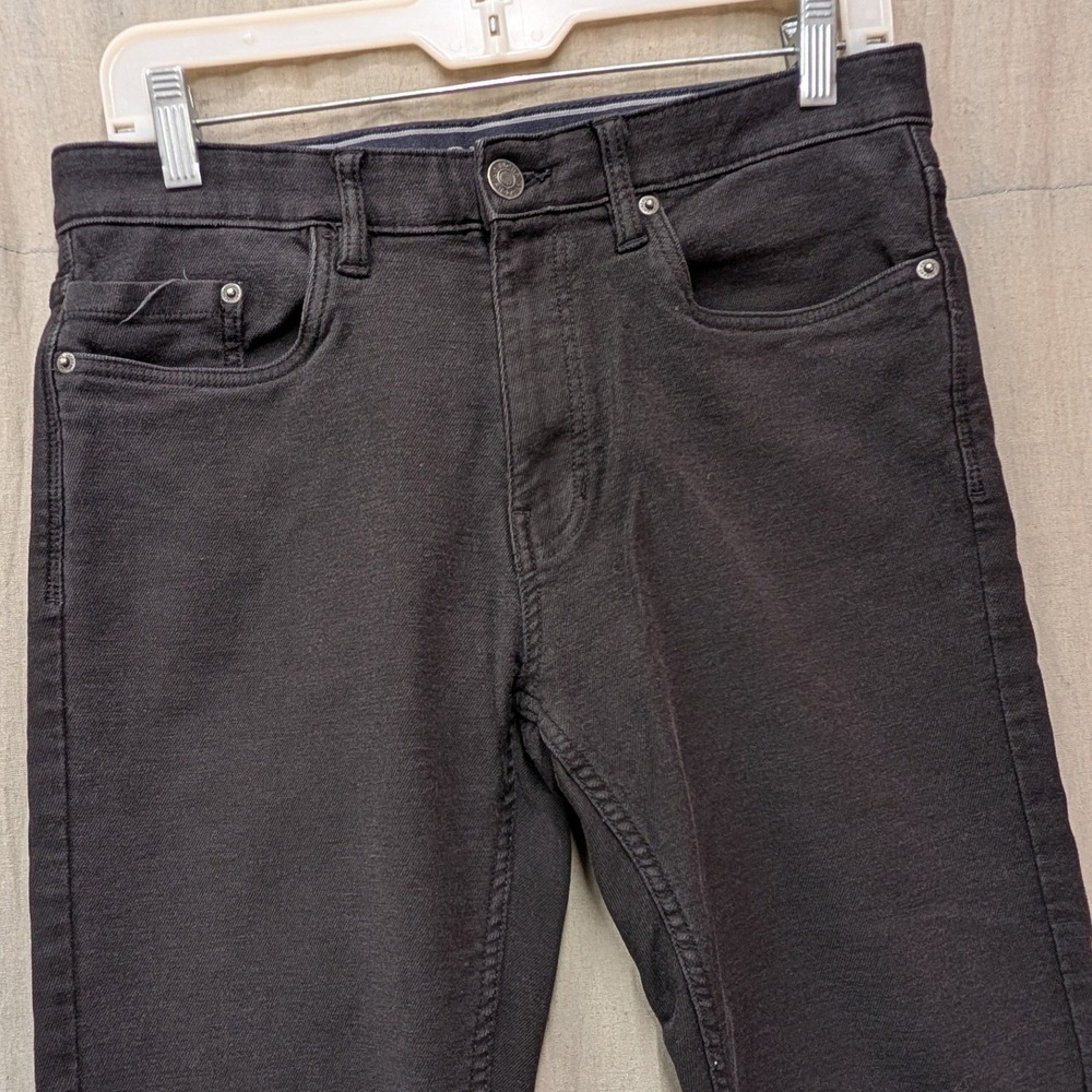 Jachs NY Mens Black Straight Leg Stretch Jeans 32x30 1776788